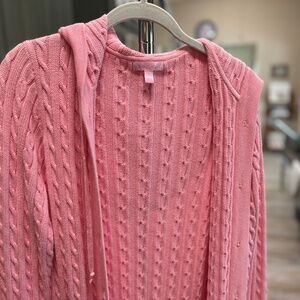 Lily Pulitzer hooded sweater size small